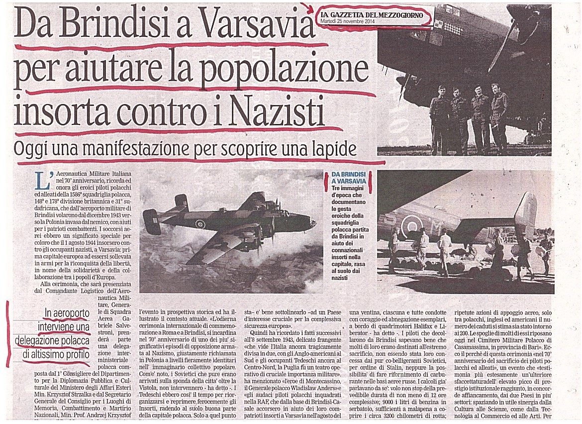 La Gazzetta del Mezzogiorno del 25 novembre 2014