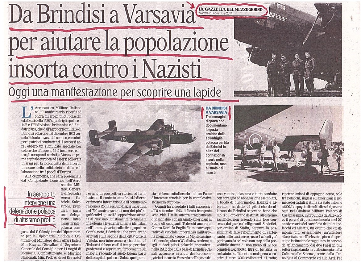 La Gazzetta del Mezzogiorno del 25 novembre 2014