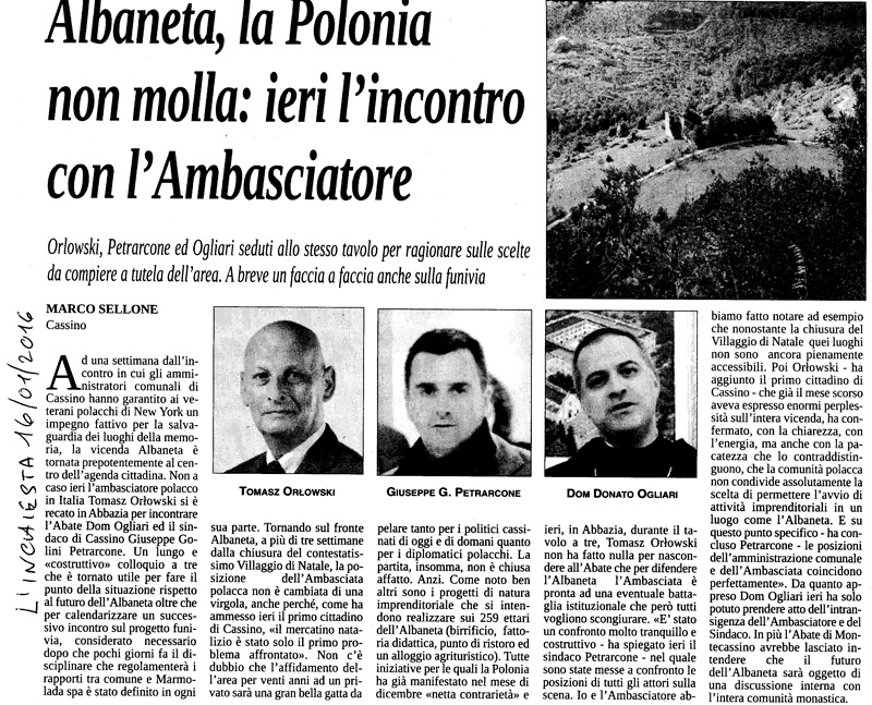 LInchiesta su Albaneta 16.1